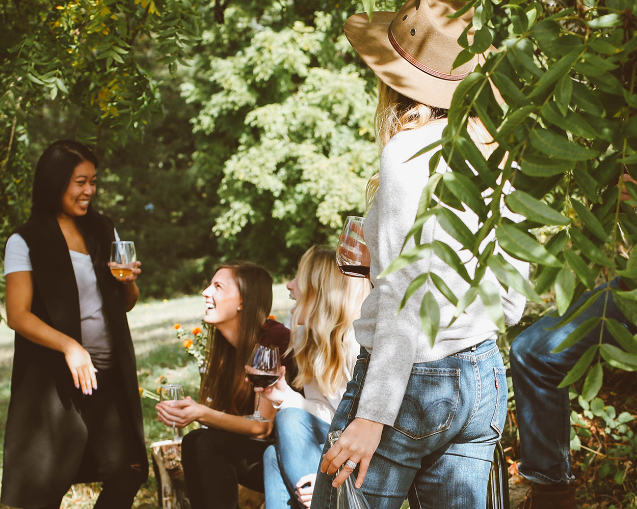 Grillparty mit Freunden