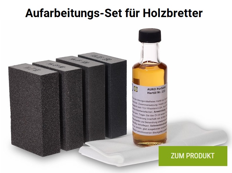 Aufarbeitungsset für Holzbretter