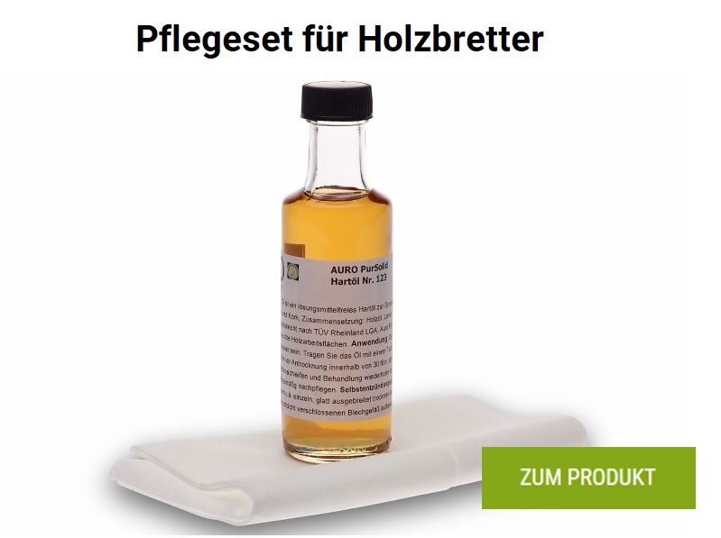 Pflegeset für Holzbretter